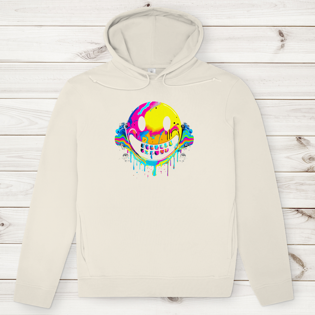 Herren Premium Bio Hoodie Drip Smiley