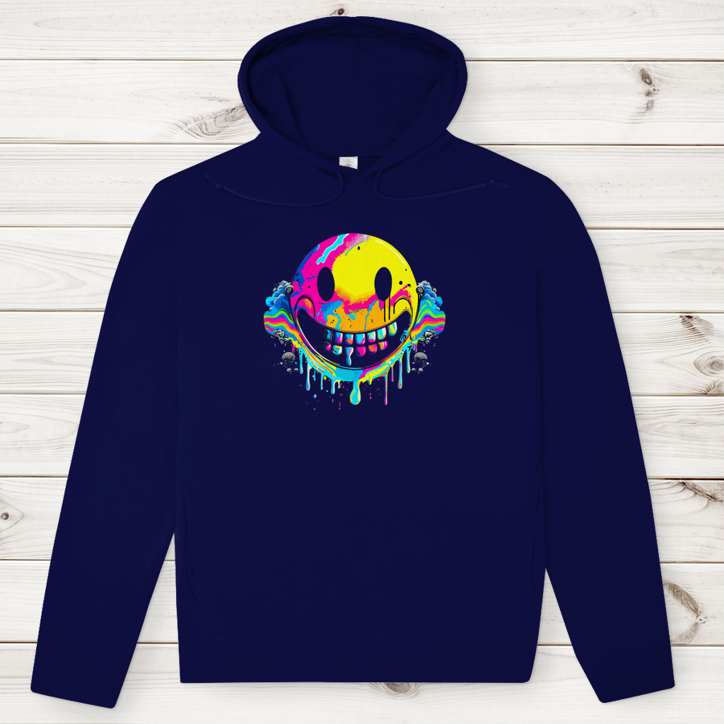 Herren Premium Bio Hoodie Drip Smiley