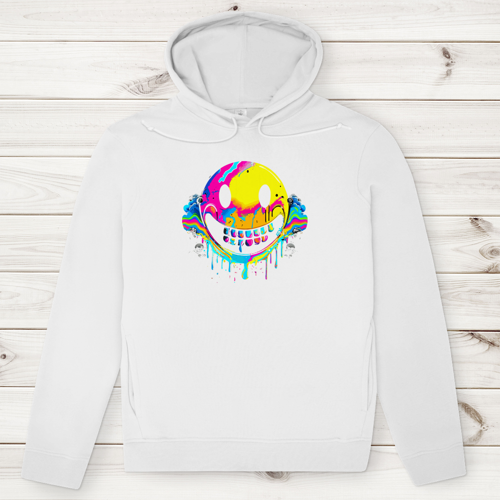 Herren Premium Bio Hoodie Drip Smiley