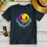 Damen Premium Bio T-Shirt Drip Smiley