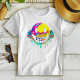 Damen Premium Bio T-Shirt Drip Smiley
