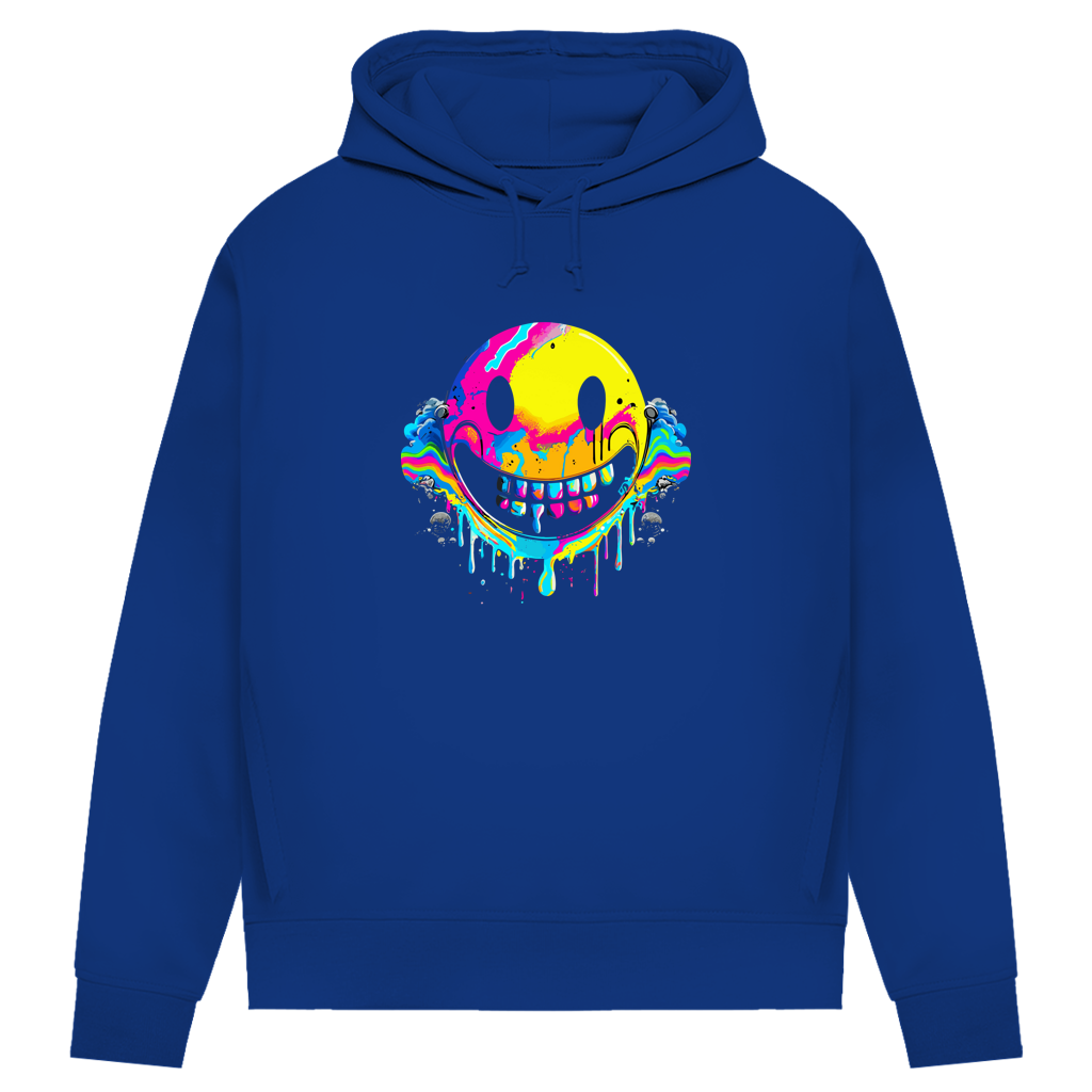 Damen Premium Bio Hoodie Drip Smiley
