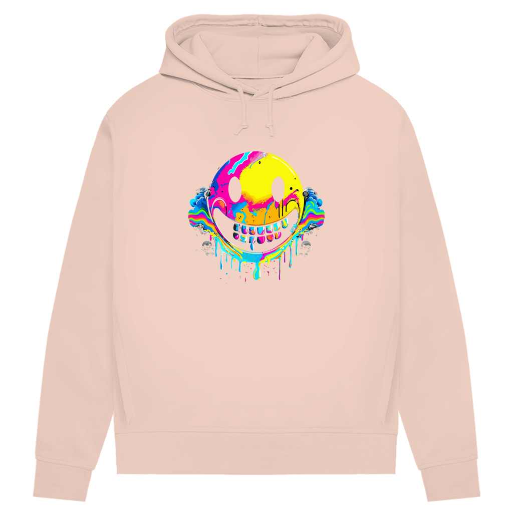 Damen Premium Bio Hoodie Drip Smiley