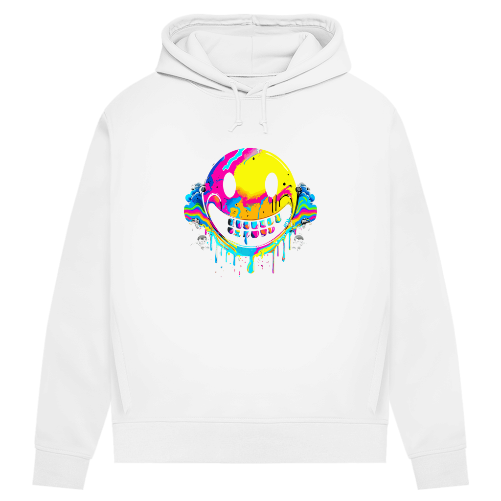 Damen Premium Bio Hoodie Drip Smiley