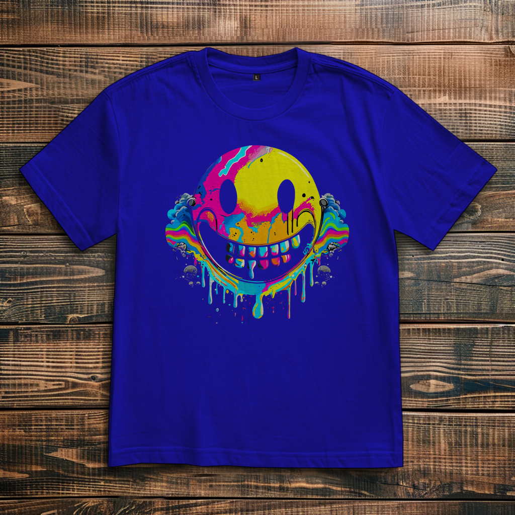Oversize T-Shirt Drip Smiley