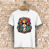 Herren Premium Bio T-Shirt Flower DJ Girl
