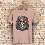 Herren Premium Bio T-Shirt Flower DJ Girl