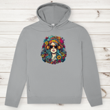 Herren Premium Bio Hoodie Flower DJ Girl