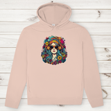 Herren Premium Bio Hoodie Flower DJ Girl