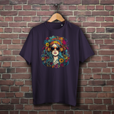 Oversize T-Shirt Flower DJ Girl