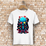 Herren Premium Bio T-Shirt Mushroom Skull Dude