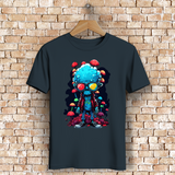 Herren Premium Bio T-Shirt Mushroom Skull Dude