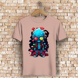 Herren Premium Bio T-Shirt Mushroom Skull Dude