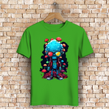 Herren Premium Bio T-Shirt Mushroom Skull Dude