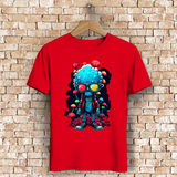Herren Premium Bio T-Shirt Mushroom Skull Dude