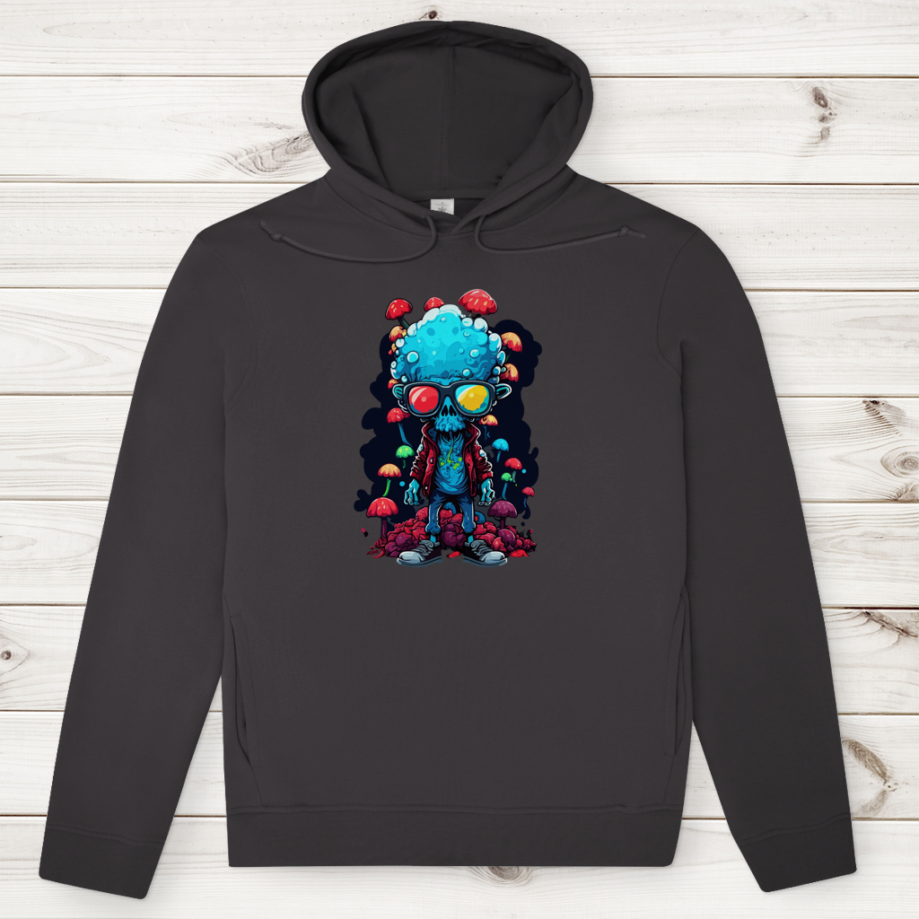 Herren Premium Bio Hoodie Mushroom Skull Dude