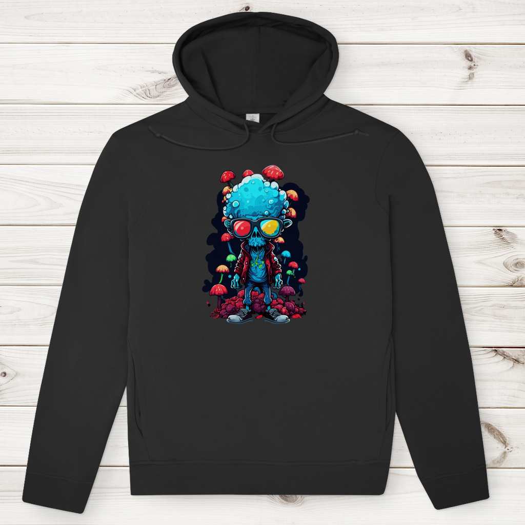 Herren Premium Bio Hoodie Mushroom Skull Dude