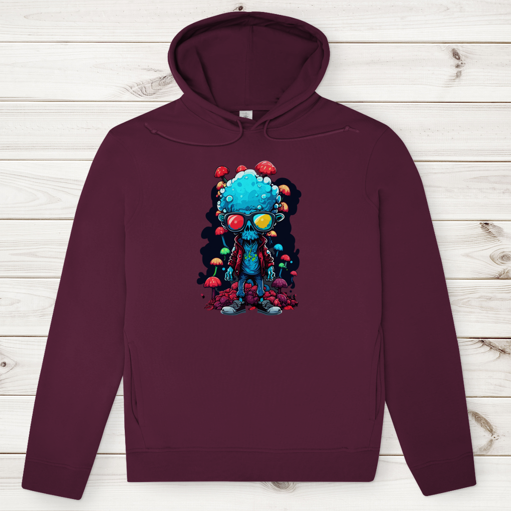 Herren Premium Bio Hoodie Mushroom Skull Dude