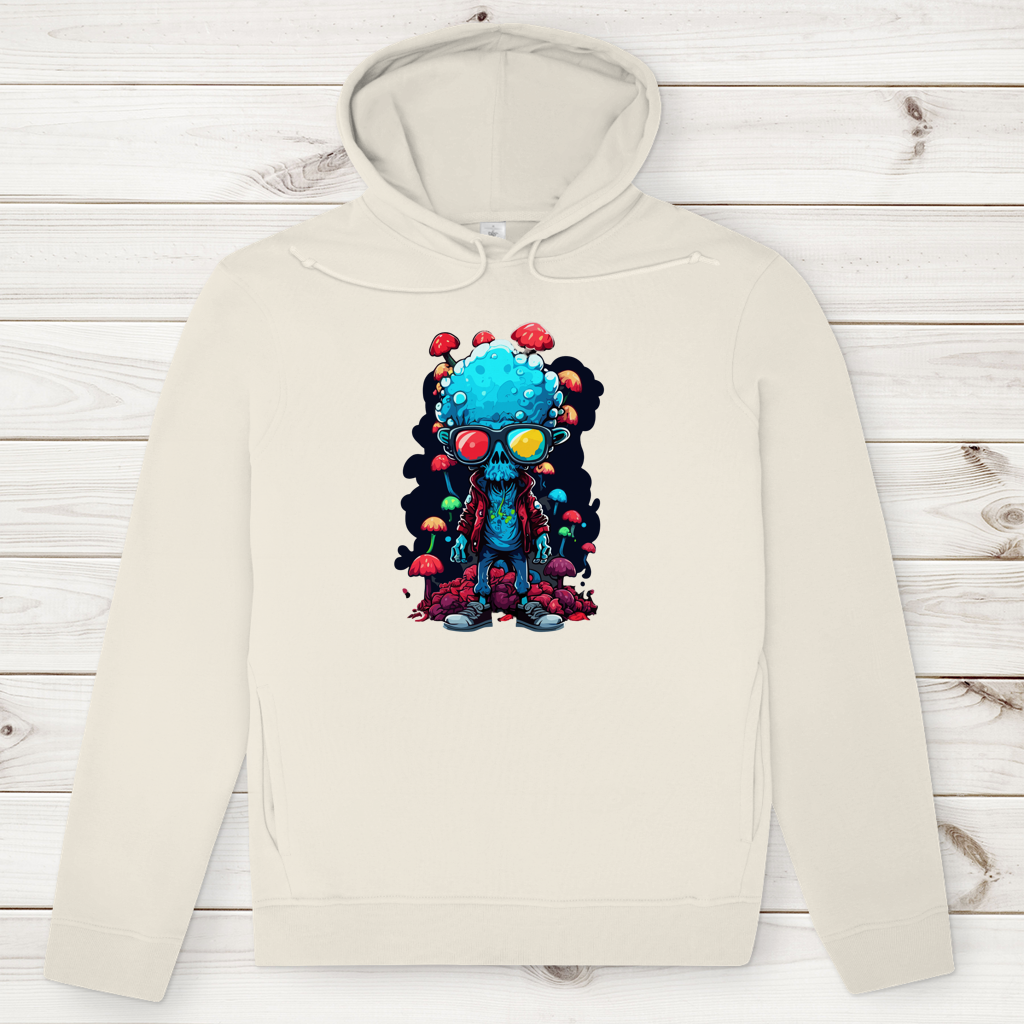 Herren Premium Bio Hoodie Mushroom Skull Dude