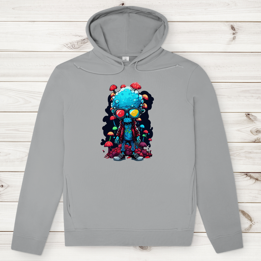 Herren Premium Bio Hoodie Mushroom Skull Dude
