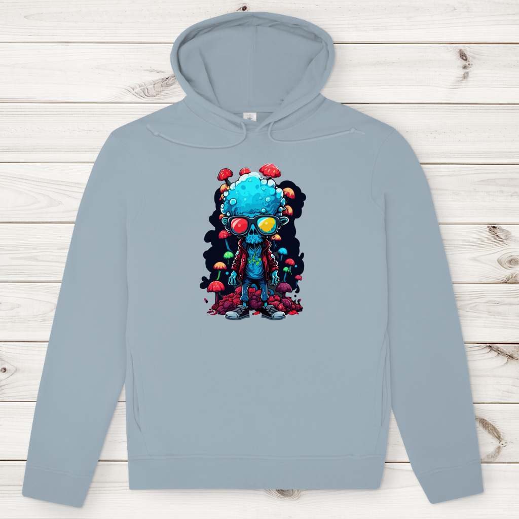 Herren Premium Bio Hoodie Mushroom Skull Dude