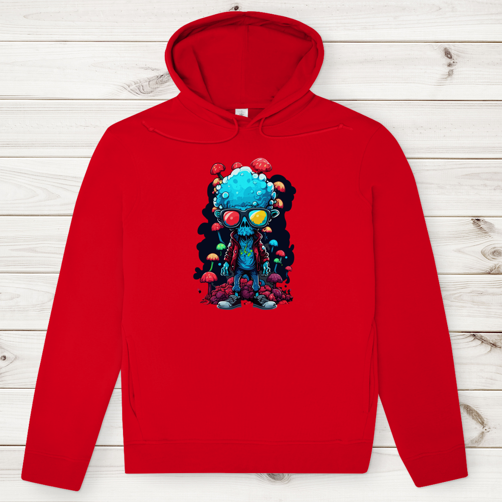 Herren Premium Bio Hoodie Mushroom Skull Dude