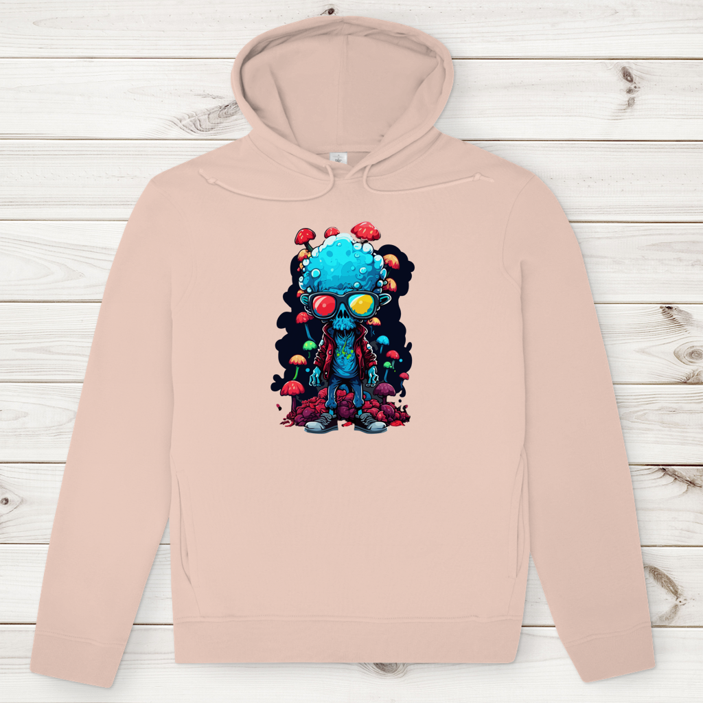 Herren Premium Bio Hoodie Mushroom Skull Dude