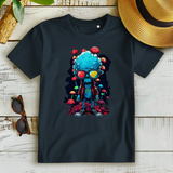 Damen Premium Bio T-Shirt Mushroom Skull Dude