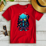 Damen Premium Bio T-Shirt Mushroom Skull Dude