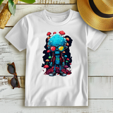 Damen Premium Bio T-Shirt Mushroom Skull Dude