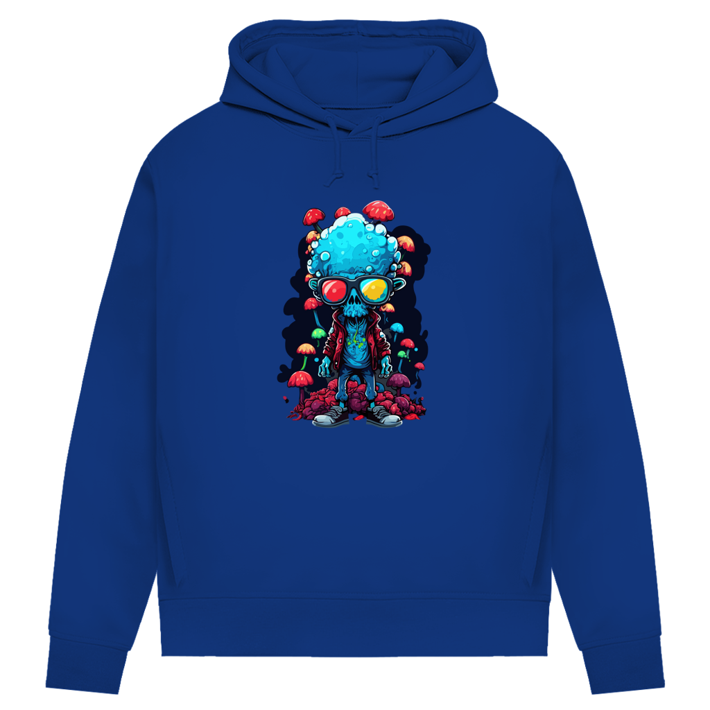 Damen Premium Bio Hoodie Mushroom Skull Dude