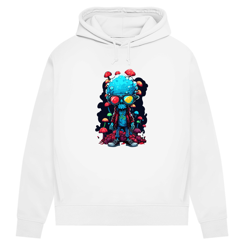 Damen Premium Bio Hoodie Mushroom Skull Dude