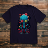 Oversize T-Shirt Mushroom Skull Dude