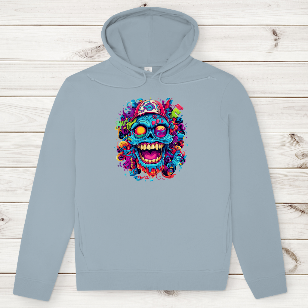 Herren Premium Bio Hoodie Graffiti Skull