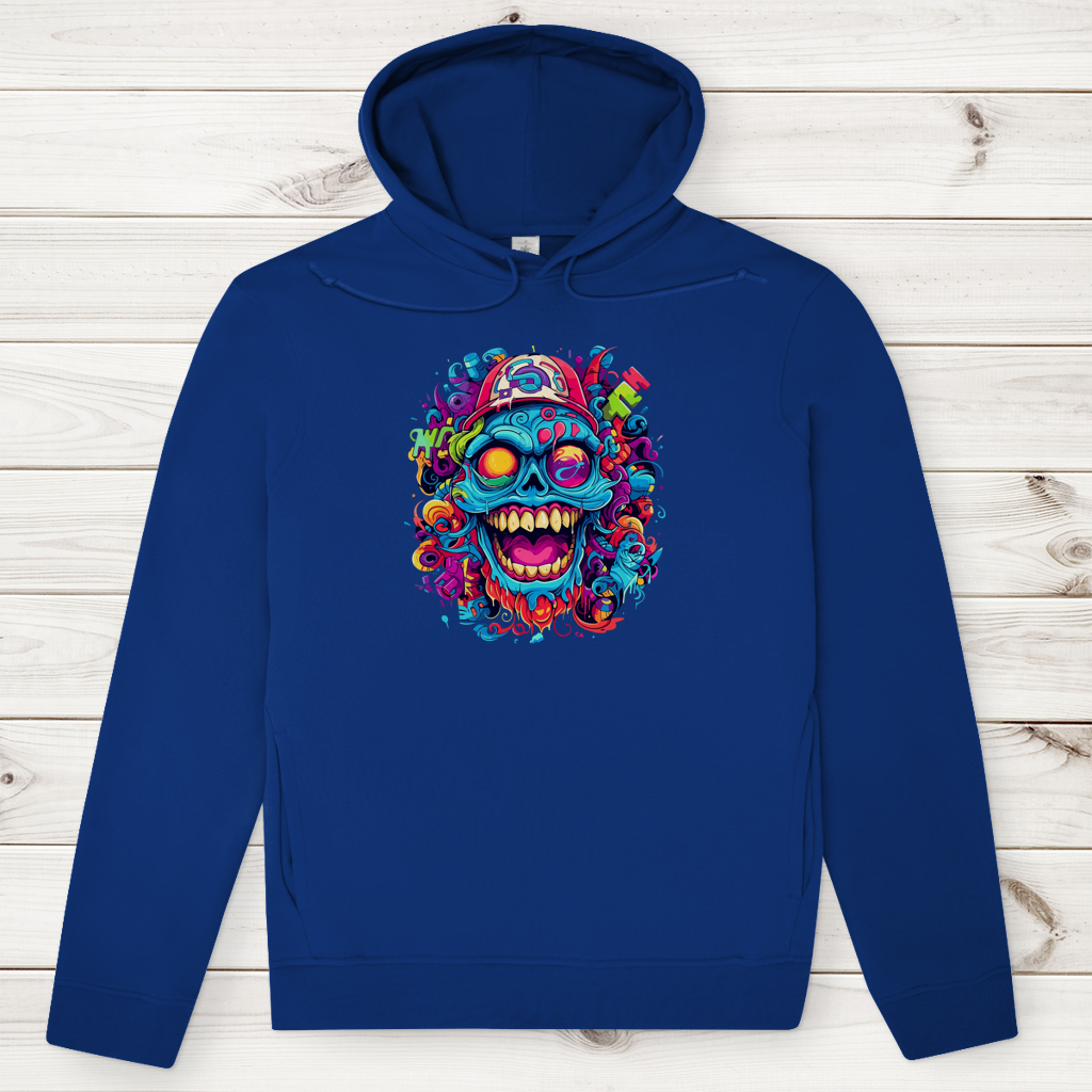 Herren Premium Bio Hoodie Graffiti Skull