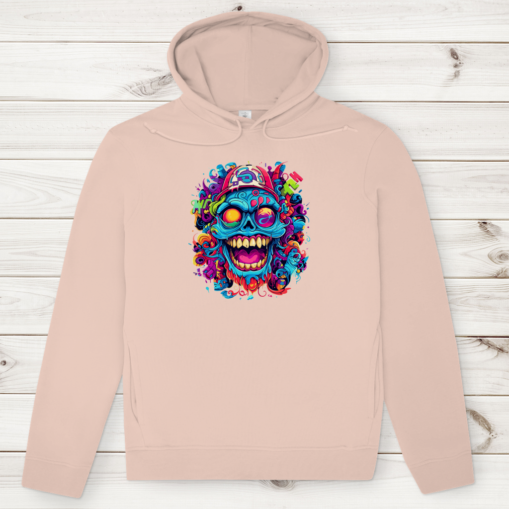 Herren Premium Bio Hoodie Graffiti Skull