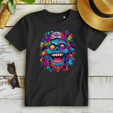 Damen Premium Bio T-Shirt Graffiti Skull