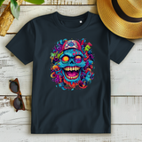 Damen Premium Bio T-Shirt Graffiti Skull