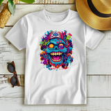 Damen Premium Bio T-Shirt Graffiti Skull