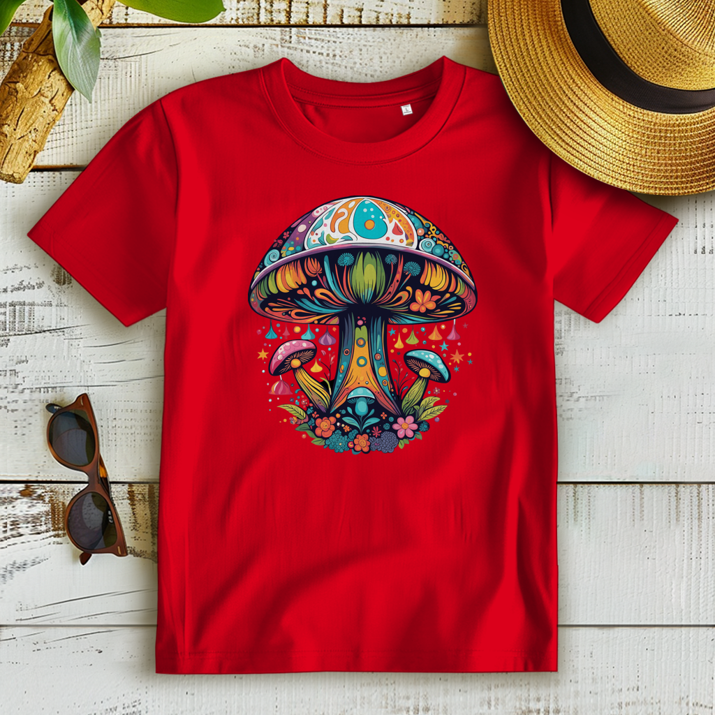 Damen Premium Bio T-Shirt Magic Mushroom