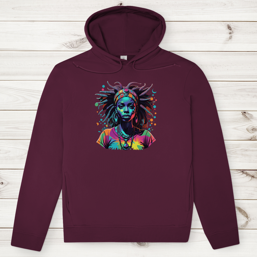 Herren Premium Bio Hoodie Tribal Queen