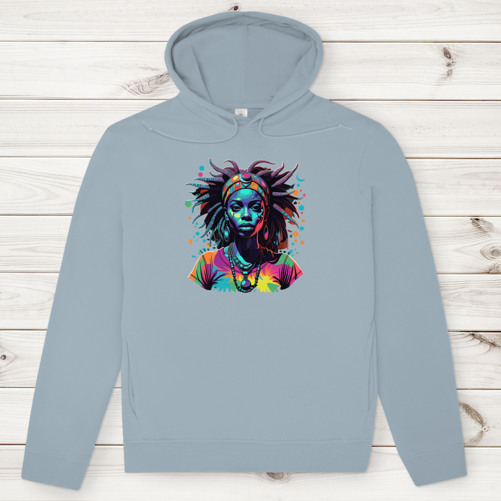 Herren Premium Bio Hoodie Tribal Queen