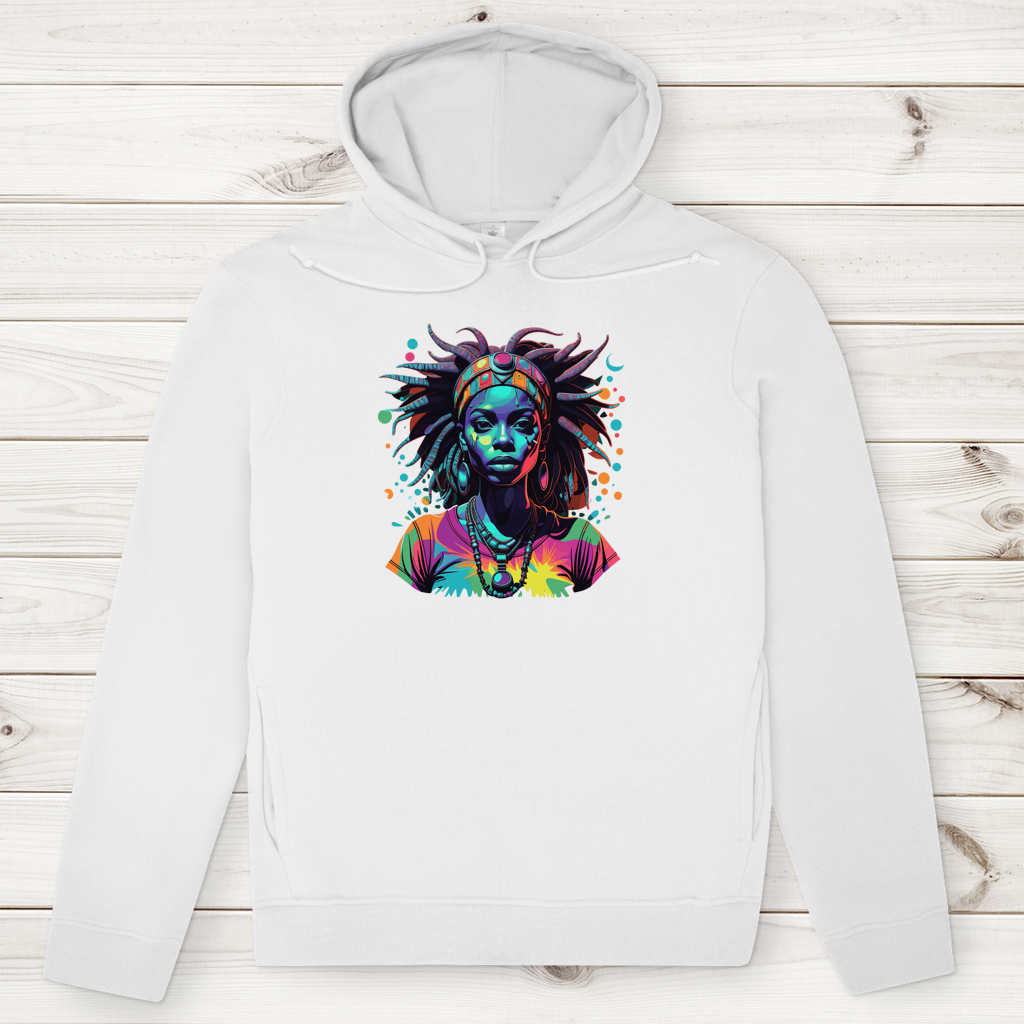 Herren Premium Bio Hoodie Tribal Queen