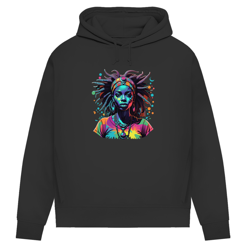 Damen Premium Bio Hoodie Tribal Queen