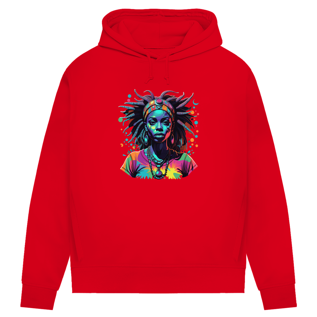Damen Premium Bio Hoodie Tribal Queen