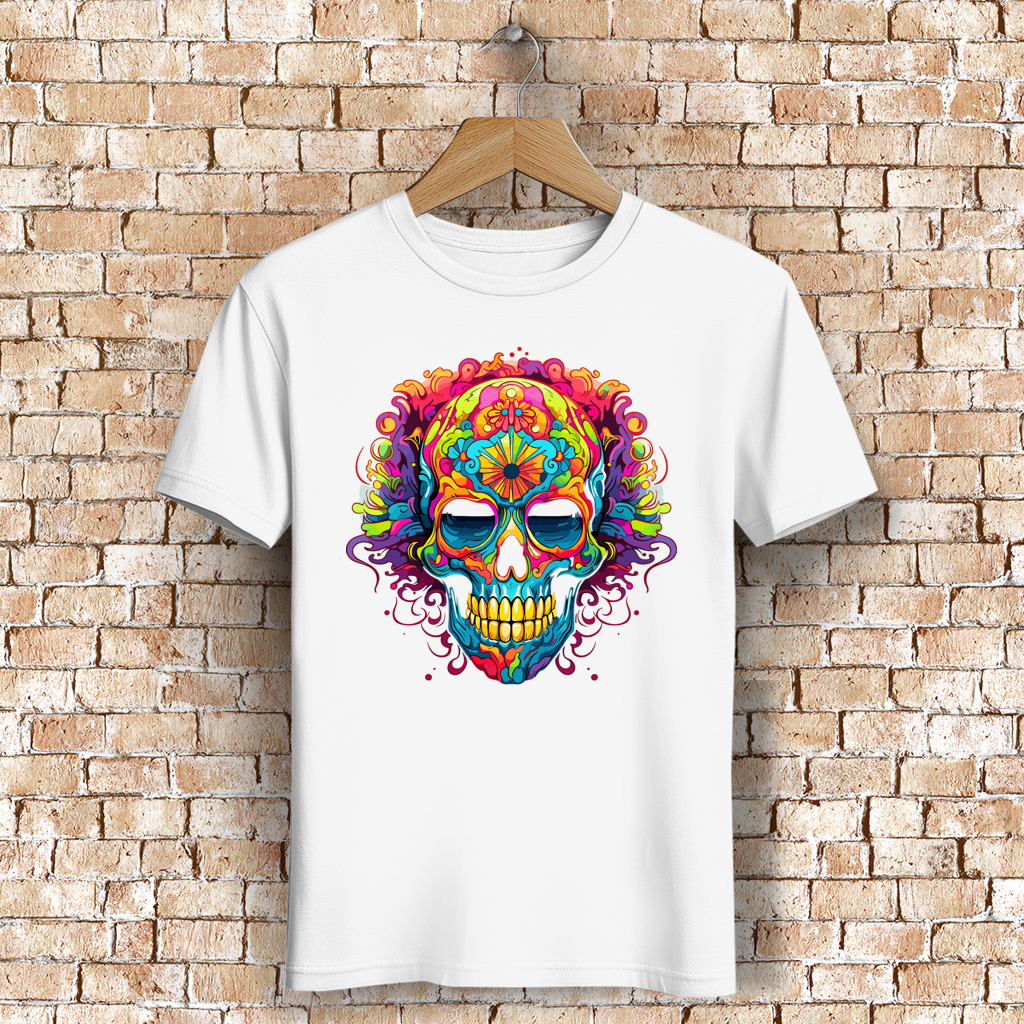 Herren Premium Bio T-Shirt Sugar Skull