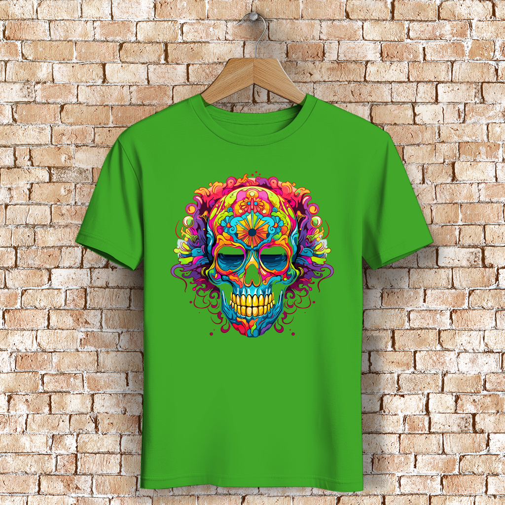 Herren Premium Bio T-Shirt Sugar Skull