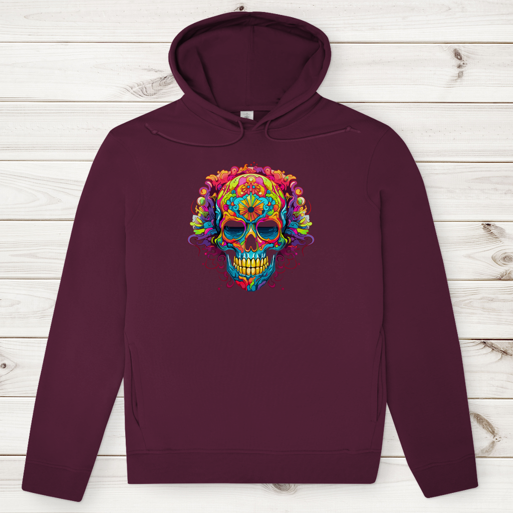 Herren Premium Bio Hoodie Sugar Skull