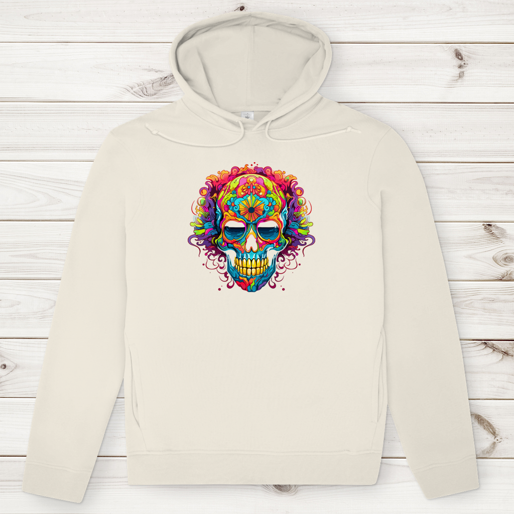 Herren Premium Bio Hoodie Sugar Skull