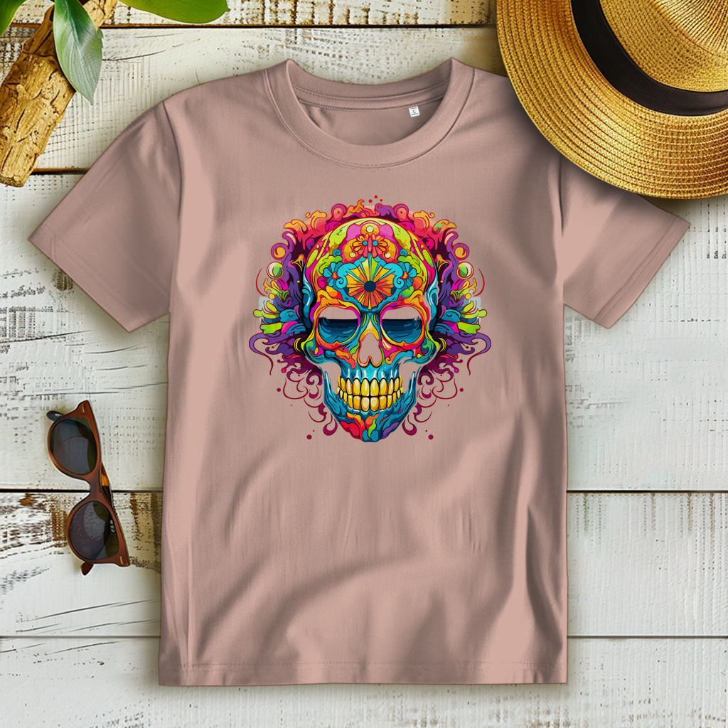 Damen Premium Bio T-Shirt Sugar Skull